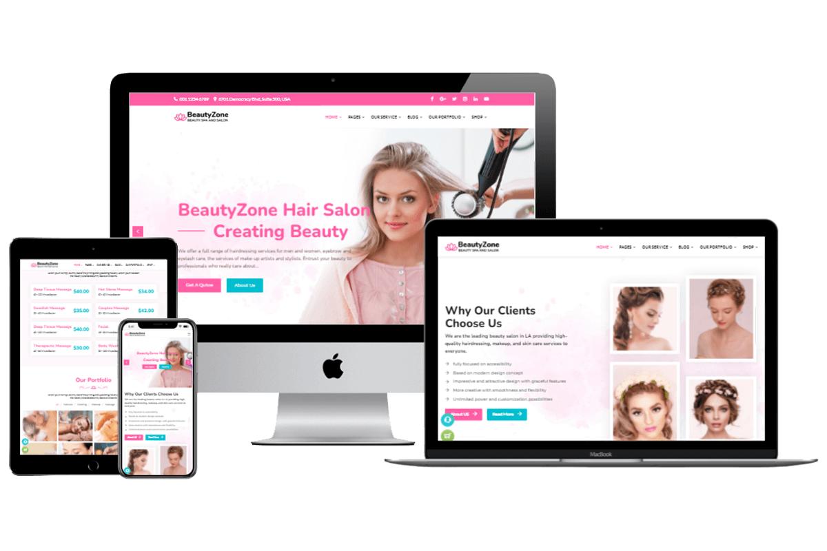 Beauty & Wellness Website Design, Best Cosmetics Web Design