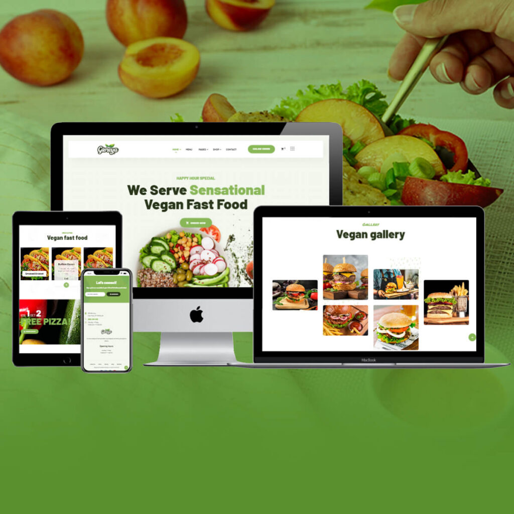 Gloreya-food-restaurant-website-design-webvizion