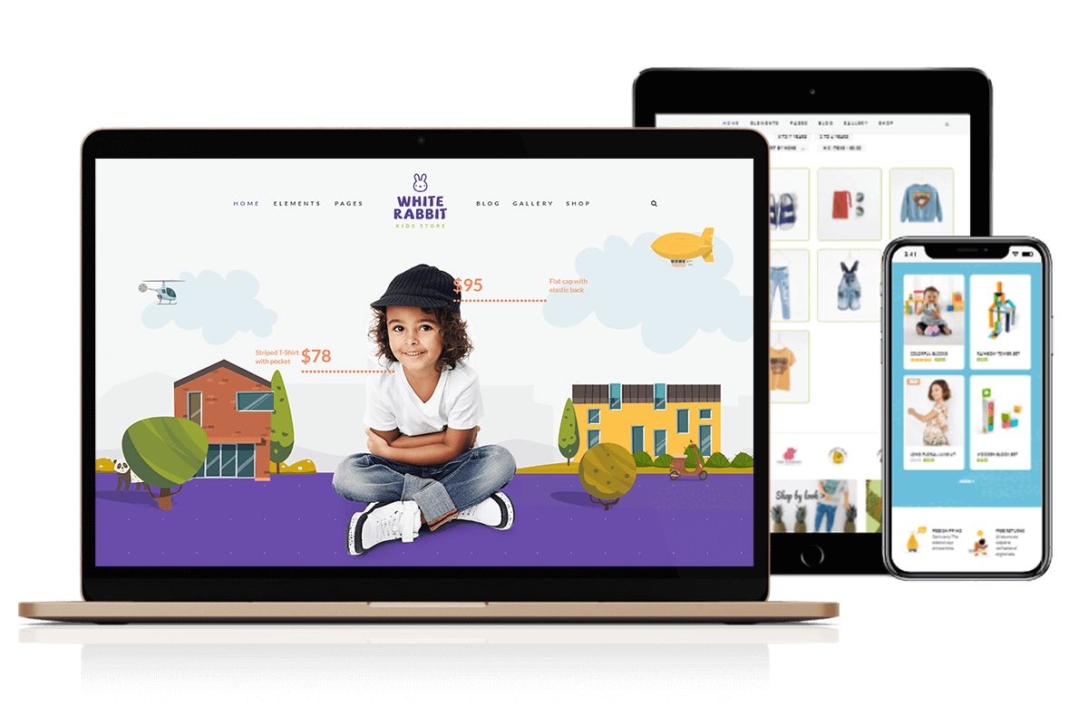 Kids & Toys Website Design