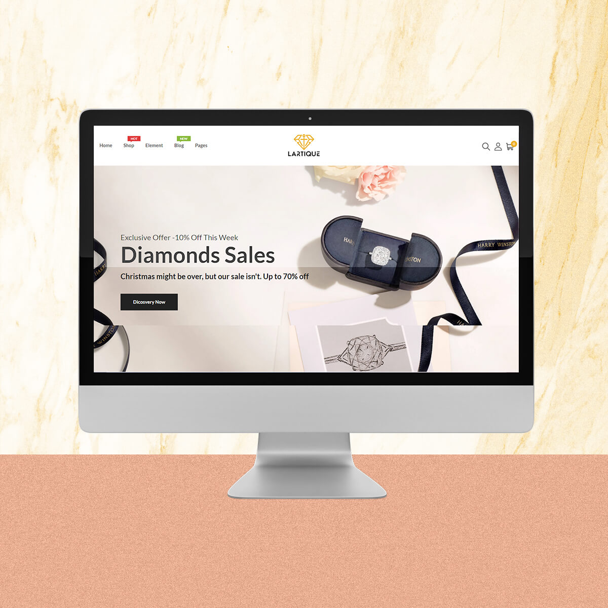 Lartique-jewelry-website-design-webvizion