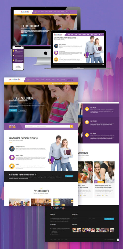 academia-education-website-design-webvizion