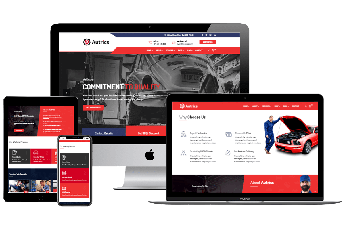 autrics-automobile-website-design-webvizion