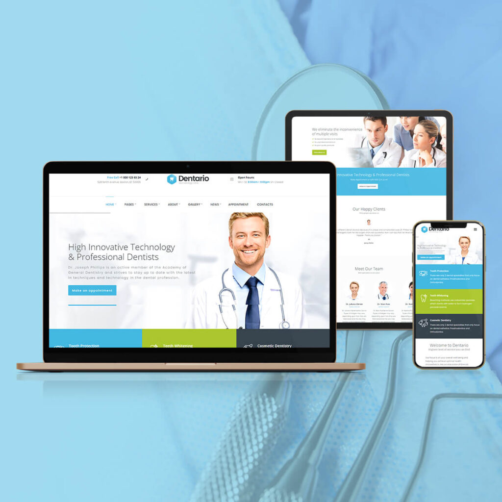 dentario-dental-website-webvizion