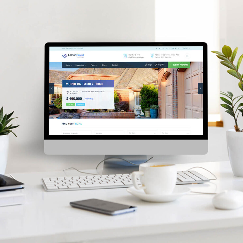 lemanhouse-property-website-webvizion