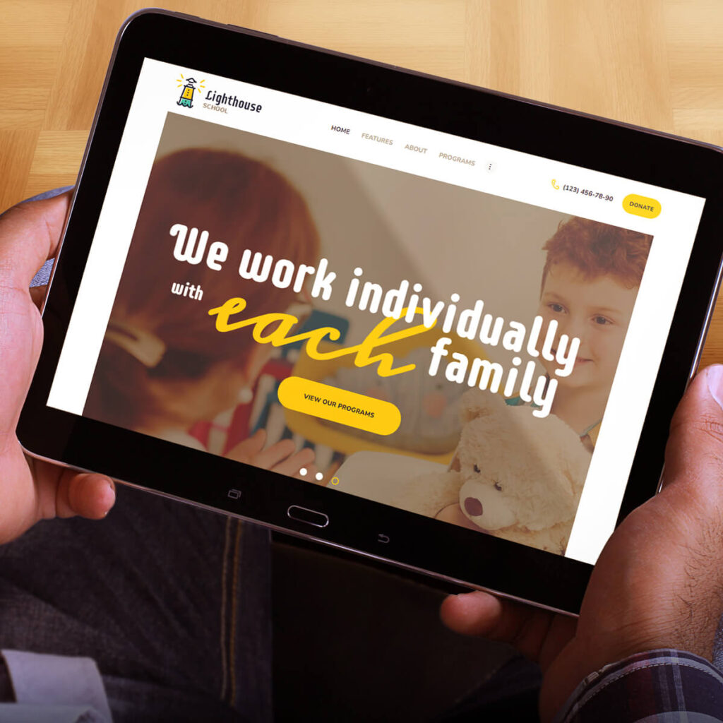 lighthouse-education-website-design-webvizion