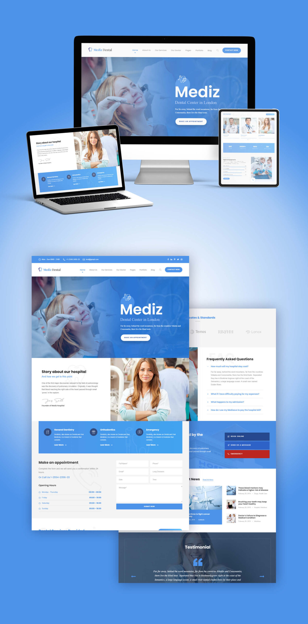 mediz-dental-website-webvizion