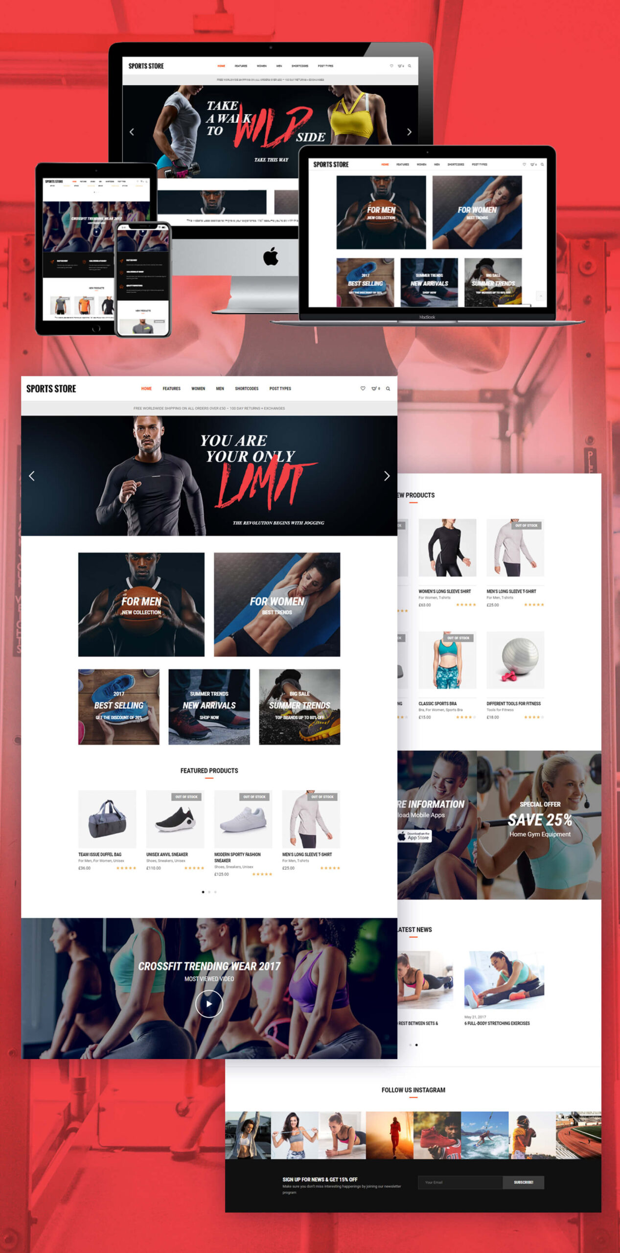 Gym & Fitness Website Design
