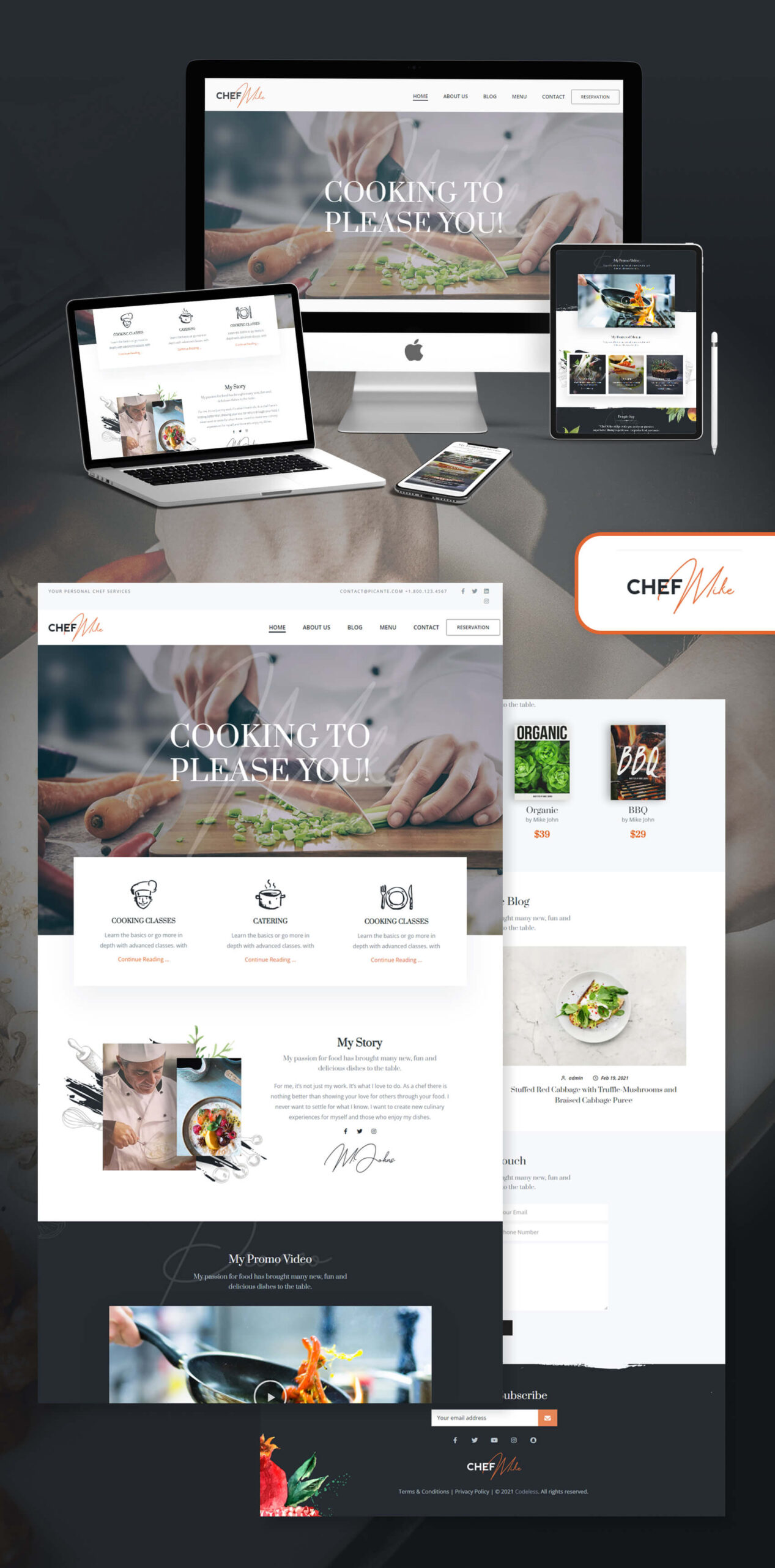 Chef-Mike-food-restaurant-website-design-webvizion