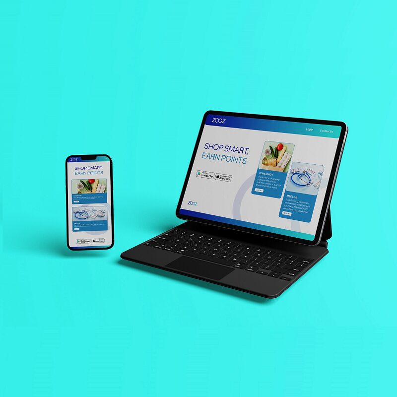 Webvizionglobal Portfolio ZOOZ Device Mockup