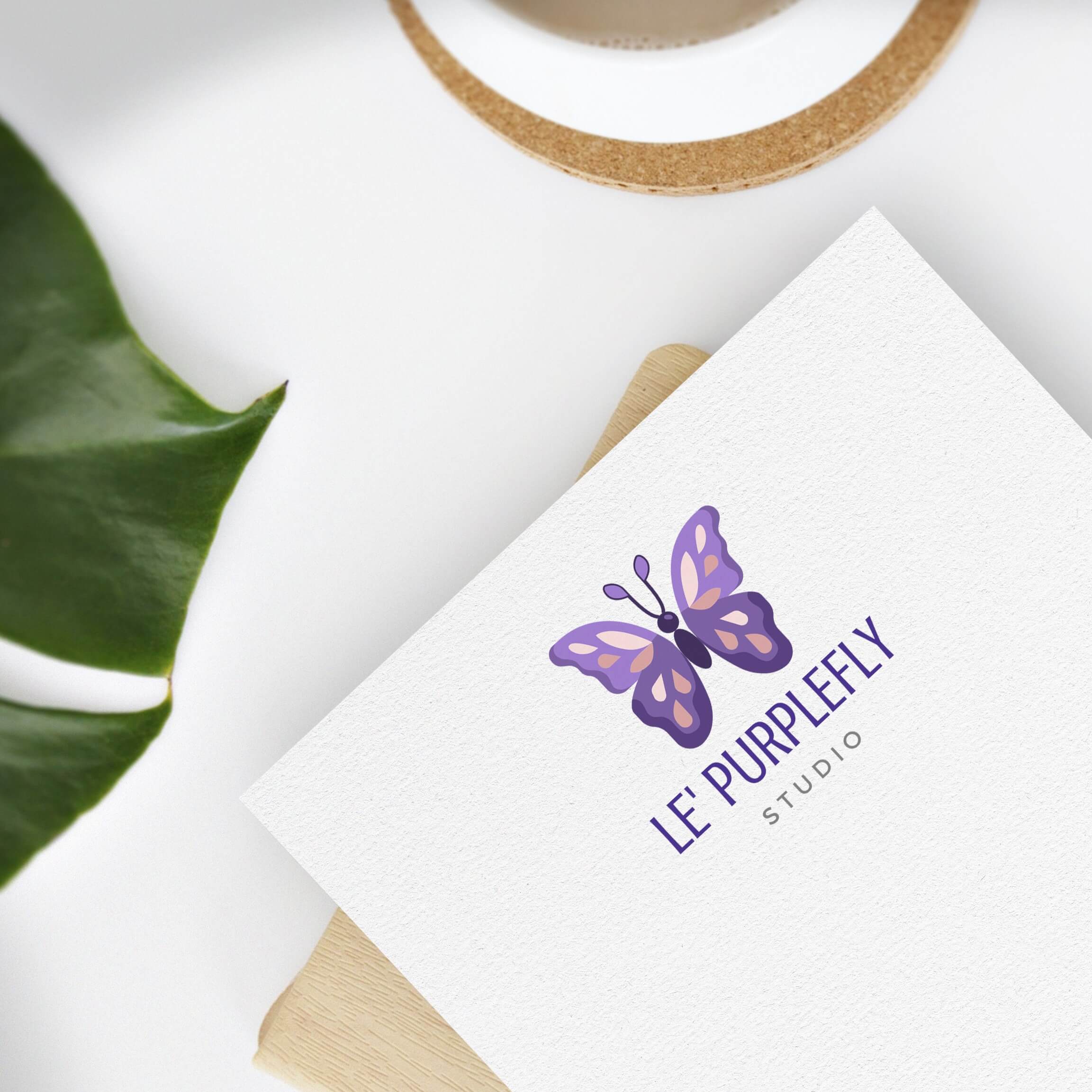 Le-Purplefly-Studio-Logo-Webvizion-Global-Logo-Design-Agency