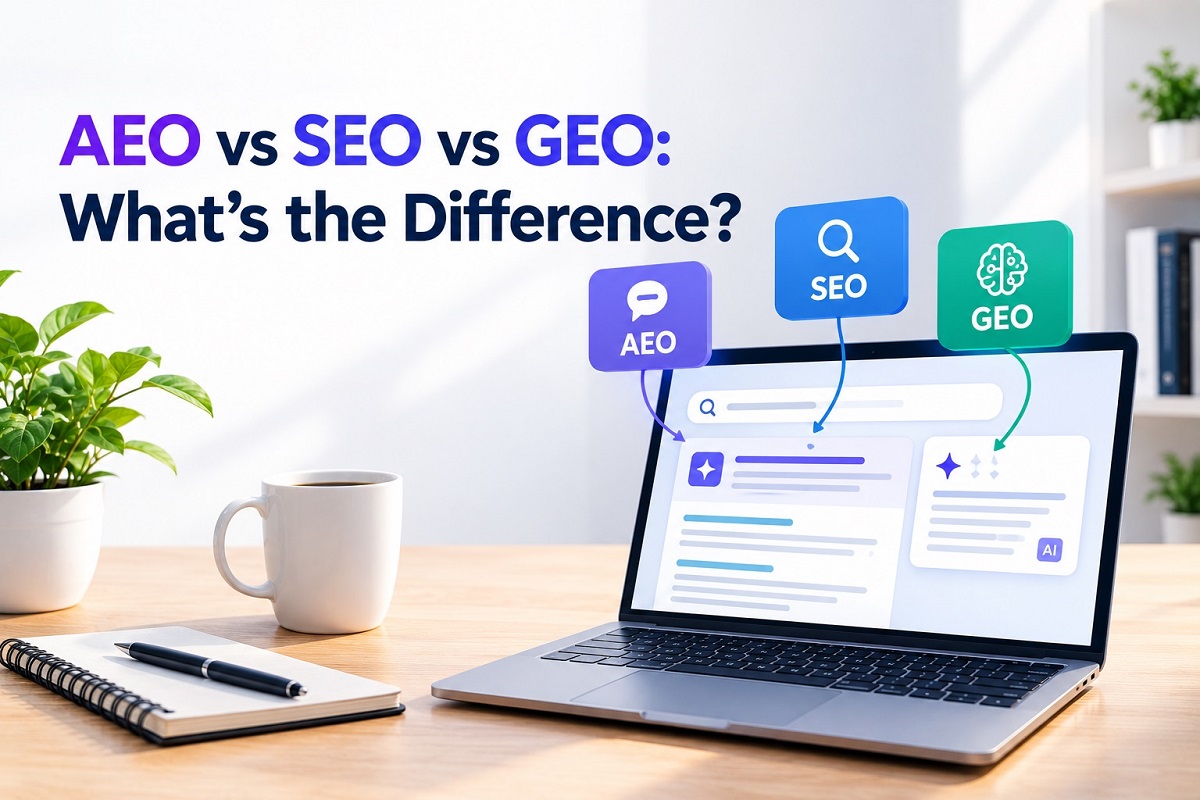 AEO vs SEO vs GEO What’s the Difference