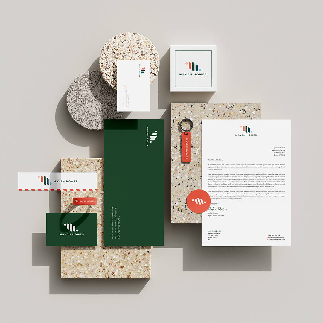 Webvizion Logo and Branding Portfolio maven-homes